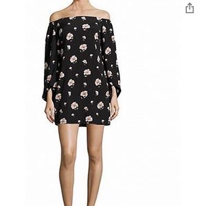 Lucy Paris black off the shoulder dress, Small